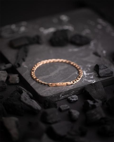 5mm figaro edelstahlkette mit bronze überzogen - Fortis Bronze